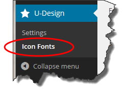 Icon Fonts Menu